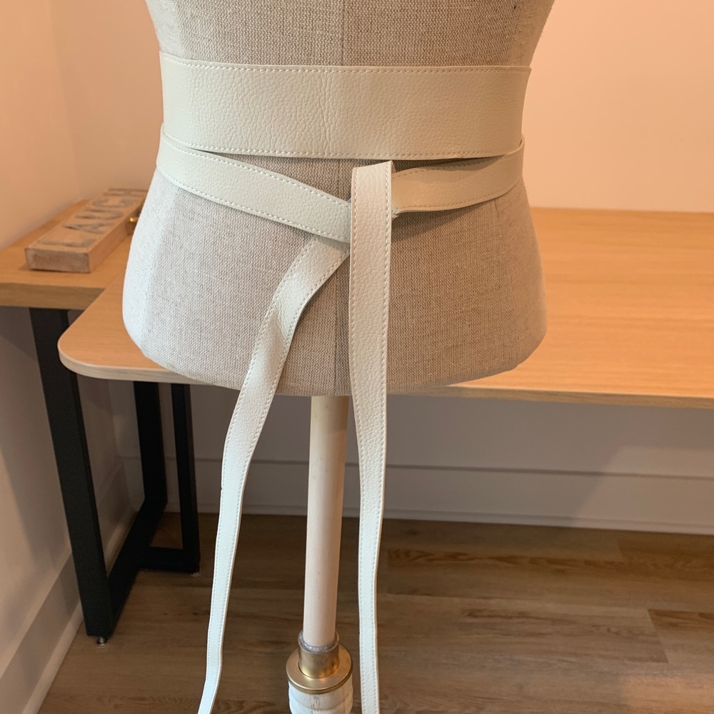 Vegan leather belt